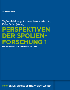 Cover Perspektiven der Spolienforschung