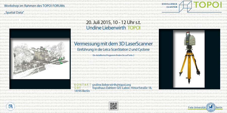 Vermessungen mit dem 3D Laserscanner | Workshop-Flyer