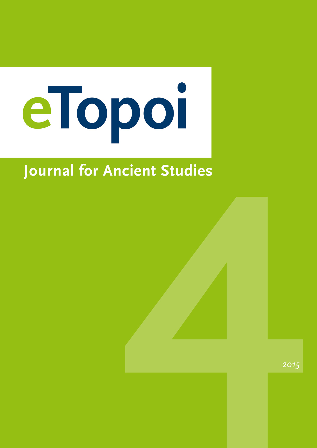 eTopoi. Volume 4