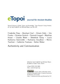 Cover Artikel Fless et al. eTopoi SpV 6
