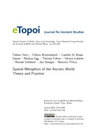 Cover Artikel Horn et al. eTopoi SpV 6