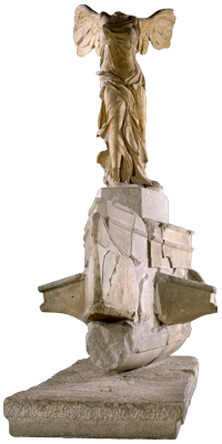Nike von Samothrake, Skulptur, Marmor (3./2. Jh. v. Chr.), Paris, Musée du Louvre, MA2369 © bpk | RMN - Grand Palais | Gérard Blot | Christian Jean