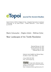 Cover Artikel Schumacher et al eTopoi Special Volume 4